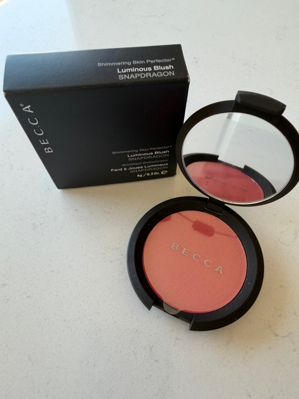 BECCA Luminous Blush — Snapdragon (Warm Coral Pink) - NEW